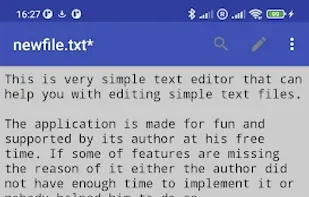 Simple Text Editor for Android screenshot 1