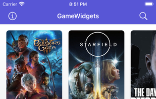 Game Widgets: Discover games screenshot 1