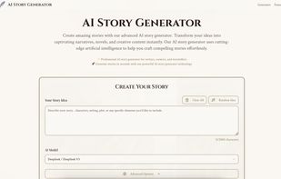 Free AI Story Generator screenshot 1