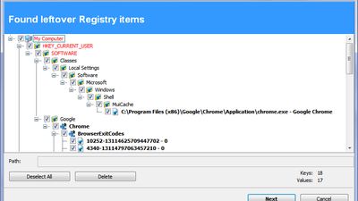 Leftover Registry Items