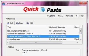 QuickTextPaste