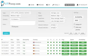 GTProxy.com screenshot 1