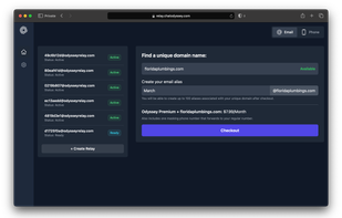 Create email relay with custom domains.