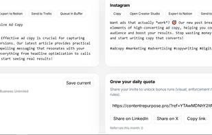ContentRepurpose screenshot 1