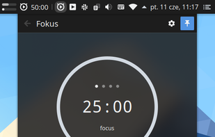 Fokus-plasmoid for KDE screenshot 3