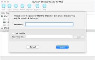 iSumsoft BitLocker Reader for Mac screenshot 1