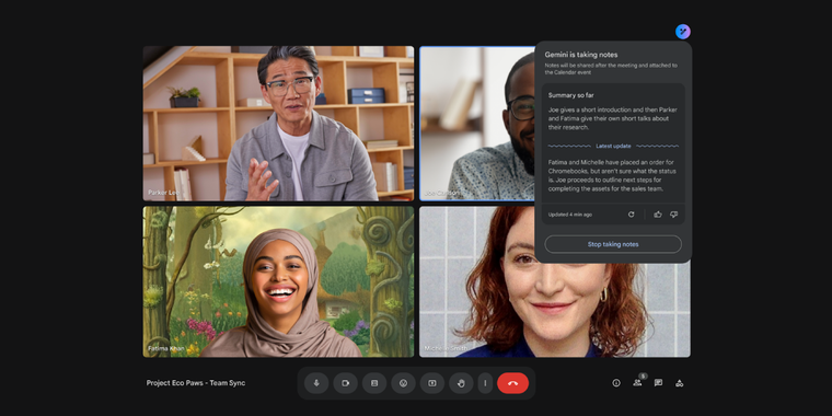 Google Meet's new AI tool summarizes meetings into Google Docs for ...