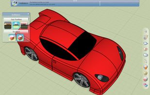 3D model of a car created in shape