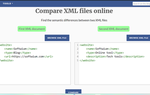 Softwium XML Compare screenshot 1