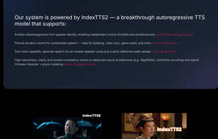 IndexTTS screenshot 1