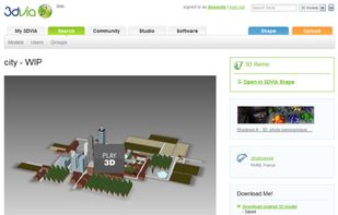View 3D models created with shape in a browser on 3dvia.com