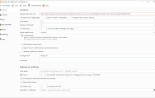 eScraper screenshot 1
