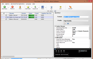 Free Video To MP3 screenshot 1