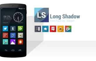 Long Shadow Icon Pack screenshot 1