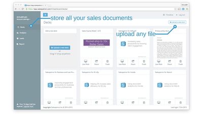 Upload any sales document.