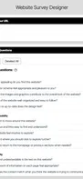 Website Survey Designer