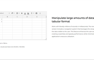 Jspreadsheet screenshot 1