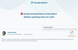 Founders Match screenshot 2
