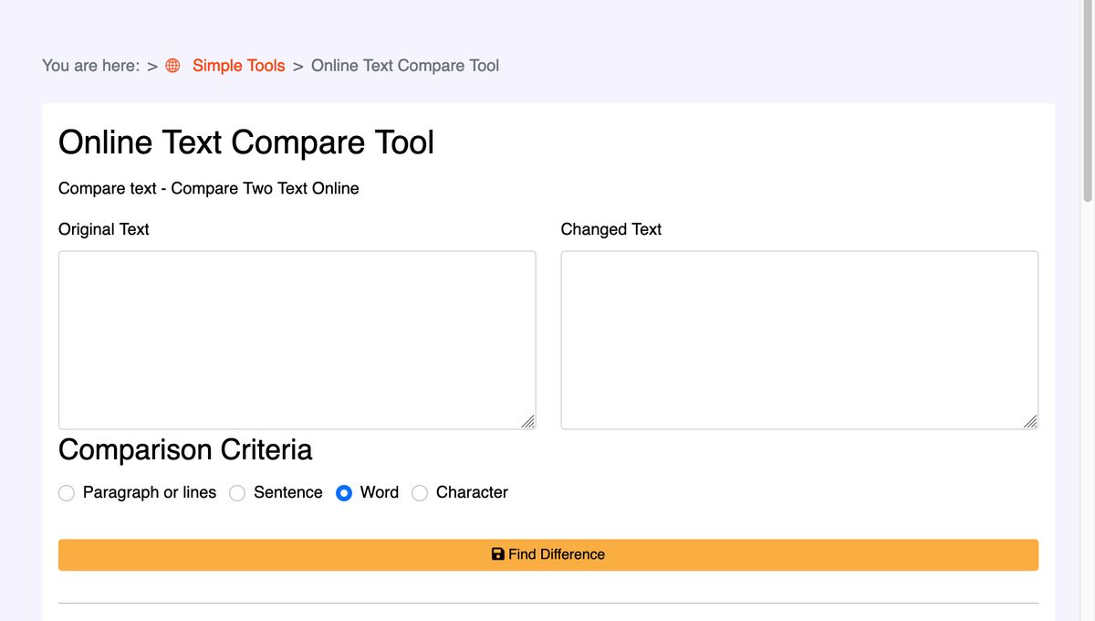 Simple Text Compare Alternatives: Top 6 Diff Tools And Similar Apps ...