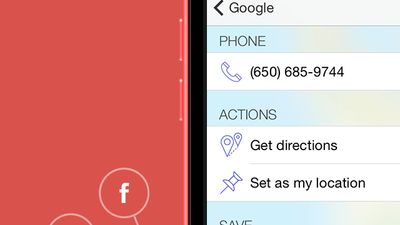 Call, navigate and create contacts and reminders from results quickly