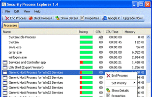 Security Process Explorer screenshot 1