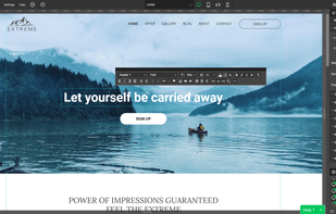 Edit desktop website