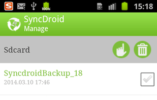 SyncDroid screenshot 2