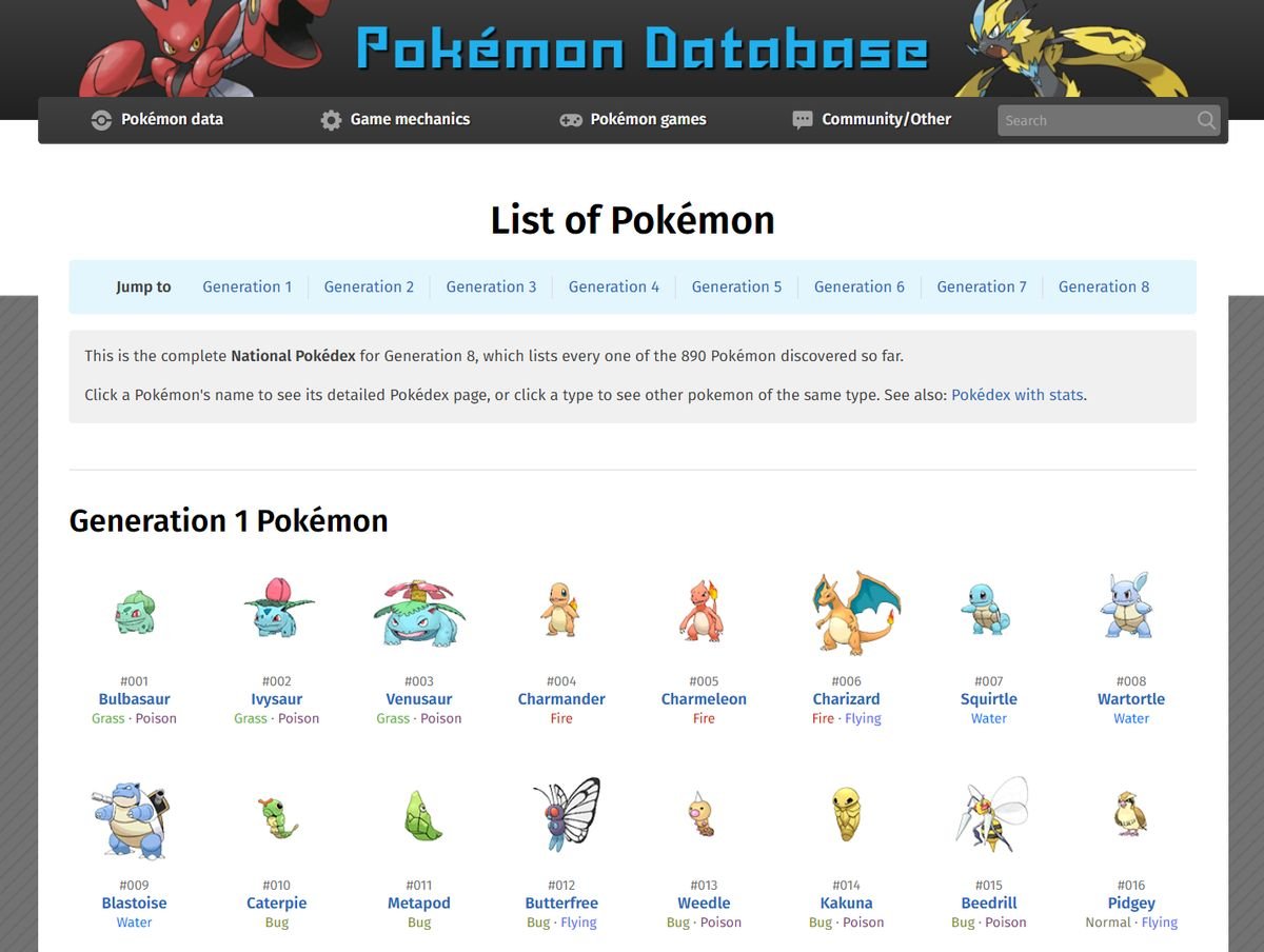 Pokémon Database Alternatives And Similar Sites / Apps | AlternativeTo