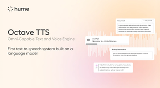 Hume AI launches 'Octave', a new breakthrough TTS system with human-like emotional depth image