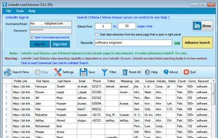 LinkedIn Lead Extractor screenshot 1