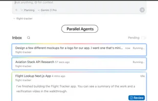Google Antigravity screenshot 1