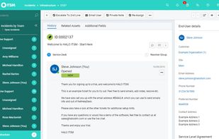 HaloITSM screenshot 1
