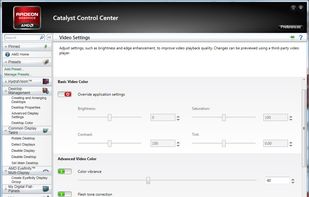 Catalyst Control Center screenshot 2