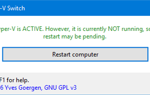 Hyper-V Switch screenshot 1