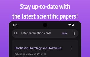 Screenshot of the home screen, showing the main feed.