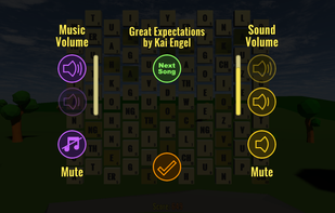 Sound settings, including the ability to skip the current background track