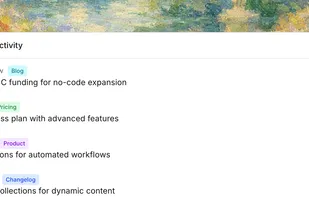 Track every competitor move
Monitor product launches, pricing changes, new hires, blog posts, and website updates in real-time. Never miss a strategic shift.