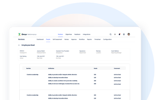 Zimyo OKR screenshot 2