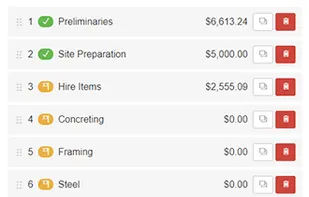 Buildxact screenshot 1