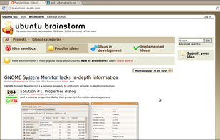 IdeaTorrent powering Ubuntu Brainstorm