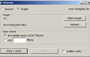 H2testw screenshot 1