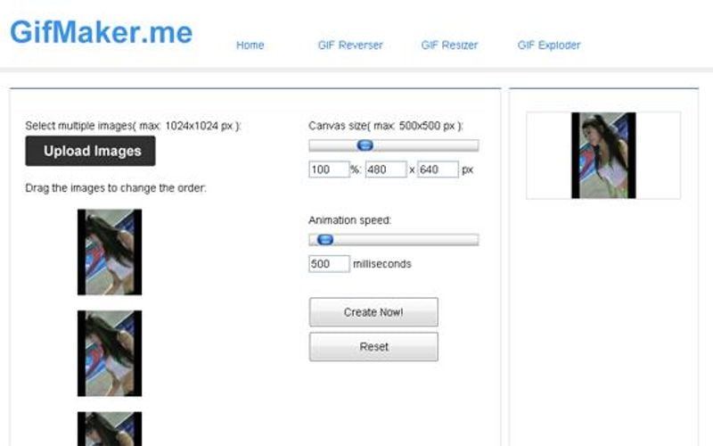 GifMaker.me Online Tool Website to Create Video GIF Animations and