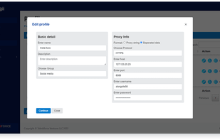 Proxy & environment control