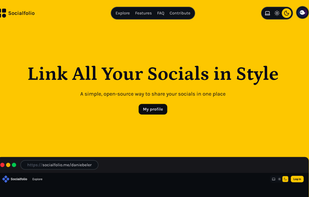 Socialfolio screenshot 1