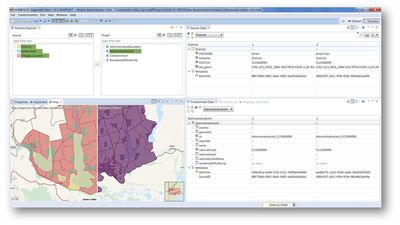 Declarative Transformation Editing with real-time feedback on the map, in data tables and in validation reports.