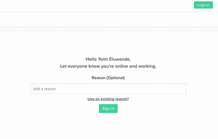 Worklogs screenshot 1
