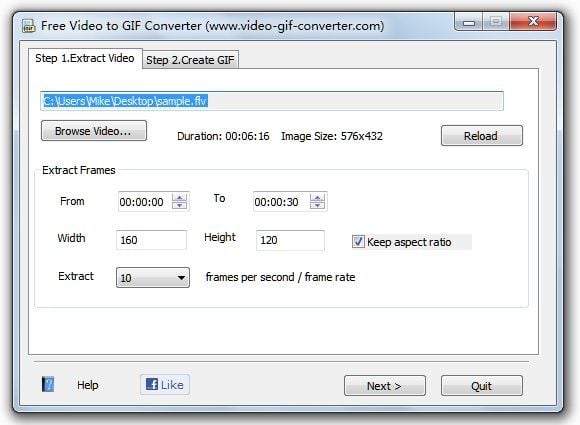 User Guide for Video to GIF Converter