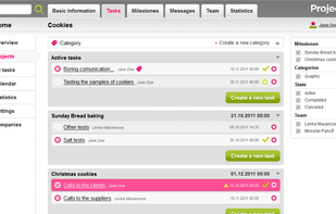 Project tasks - Projectial.com