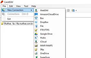 CarotDAV screenshot 1