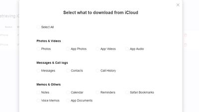 Recover files from iCLoud backup.